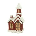 thumbnail image 1 of Northlight 17.5" Battery Operated LED Lighted Red Brick Two-Story House Christmas Table Top, 1 of 1