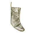 thumbnail image 1 of Northlight 17.5" Gray and White Sequins Accented Christmas Stocking, 1 of 3