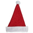 thumbnail image 1 of Northlight 17" Red and White Striped Santa Hat With Pom Pom and Cuffed Faux Fur, 1 of 3