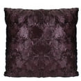 thumbnail image 1 of 17" Burgundy Plush and Velvety Square Throw Pillow, 1 of 3