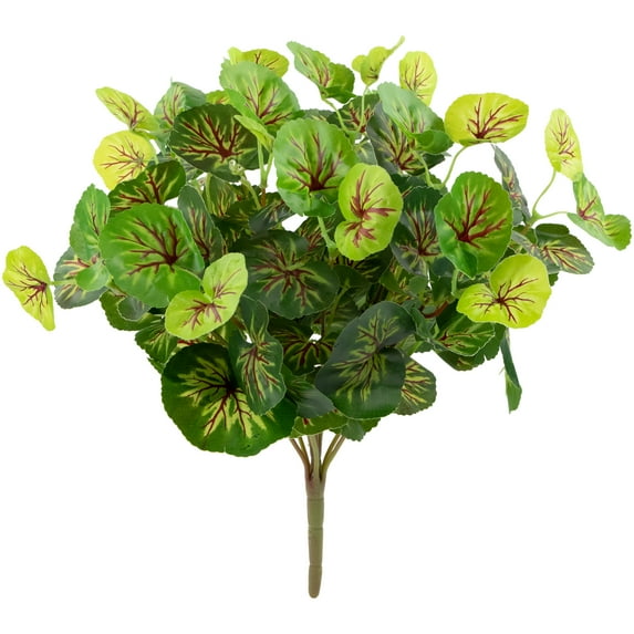 Northlight 18.5" Two-Tone Begonia Flower Artificial Spring Floral Bush - Green