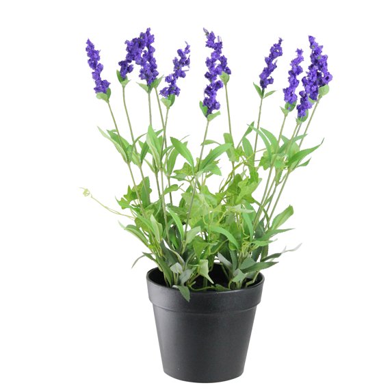 Northlight 18" Flowering Lavender Artificial Potted Plant - Green/Purple