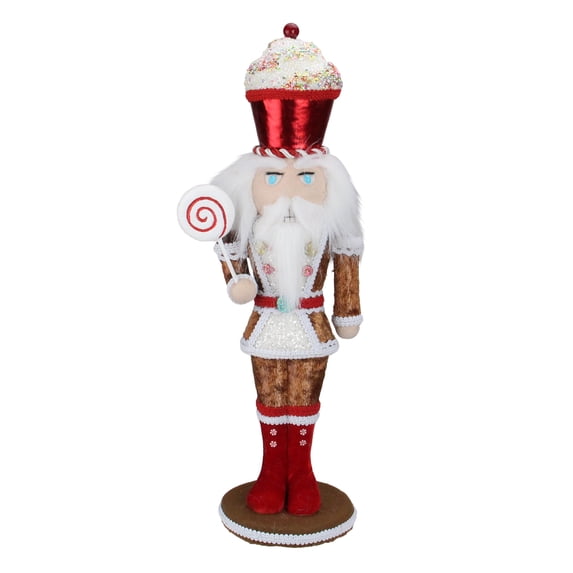 Northlight 18" Gingerbread Kisses Cupcake Soldier Christmas Nutcracker Figure
