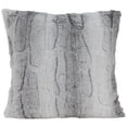 thumbnail image 1 of Northlight 18" Gray and White Plush Square Throw Pillow, 1 of 6