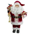 thumbnail image 1 of Northlight 18-Inch Standing Curly Beard Santa Christmas Figure with Presents, 1 of 5