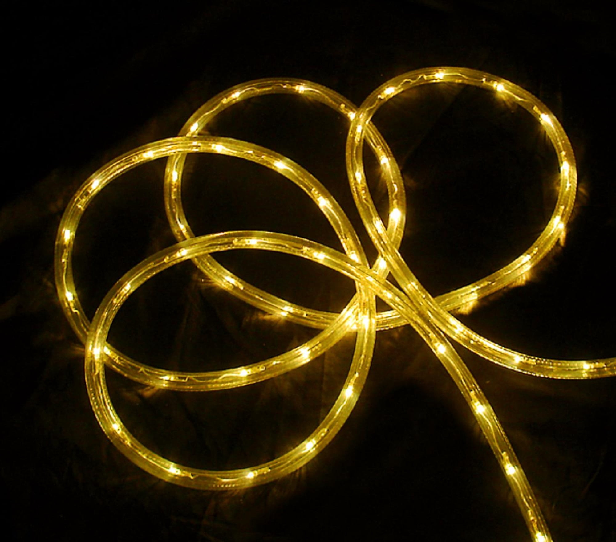 Led Rope Light Yellow 18' Yellow LED Indoor/Outdoor Christmas Rope Lights - 2