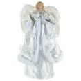 thumbnail image 1 of Northlight 18" Lighted White and Silver Angel in a Dress Christmas Tree Topper - Warm White Lights, 1 of 5