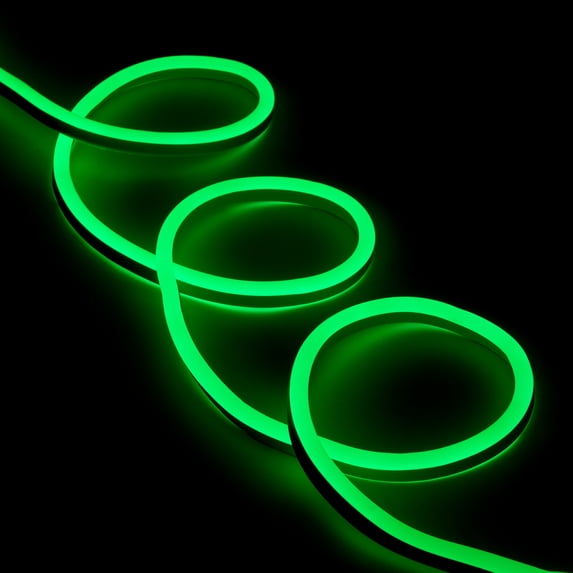 Northlight LED commercial grade flexible Christmas rope lights green 18 ft clear wire