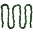 thumbnail image 1 of Northlight 18' x 3" Pre-Lit Pine Artificial Christmas Garland, Pure White LED Faceted Lights, 1 of 5