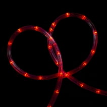 18 ft. Red Rope Light Kit, 216 Incandescent Lights, Ready-to-Install ...