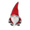 thumbnail image 1 of Northlight 18" Red Sitting Santa Christmas Gnome with Gray Faux Fur Trim, 1 of 1