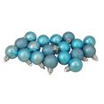 thumbnail image 1 of 18ct Turquoise Blue Shatterproof 4-Finish Christmas Ball Ornaments 1.25" (30mm), 1 of 7