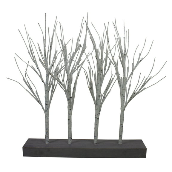 Northlight LED Lighted Battery Operated Artificial Christmas Birch Branch Cluster - 20" - Warm White