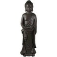 thumbnail image 1 of Northlight 19.5" Gray Standing Buddha with Lotus Outdoor Garden Statue, 1 of 5