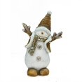 thumbnail image 1 of 19.5" White and Brown Snowman Christmas Tabletop Figurine, 1 of 3