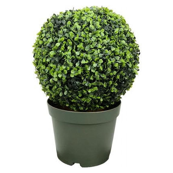 Northlight 19" Boxwood Ball Topiary Artificial Potted Plant - Green