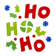 thumbnail image 1 of Northlight 19-Piece Red and Green "Ho Ho Ho"  Gel Christmas Window Clings, 1 of 2