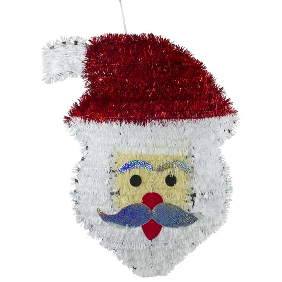Northlight Santa Claus Iridescent Tinsel Christmas Decoration -17"