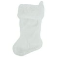 thumbnail image 1 of Northlight 19" White Plush Christmas Stocking, 1 of 6