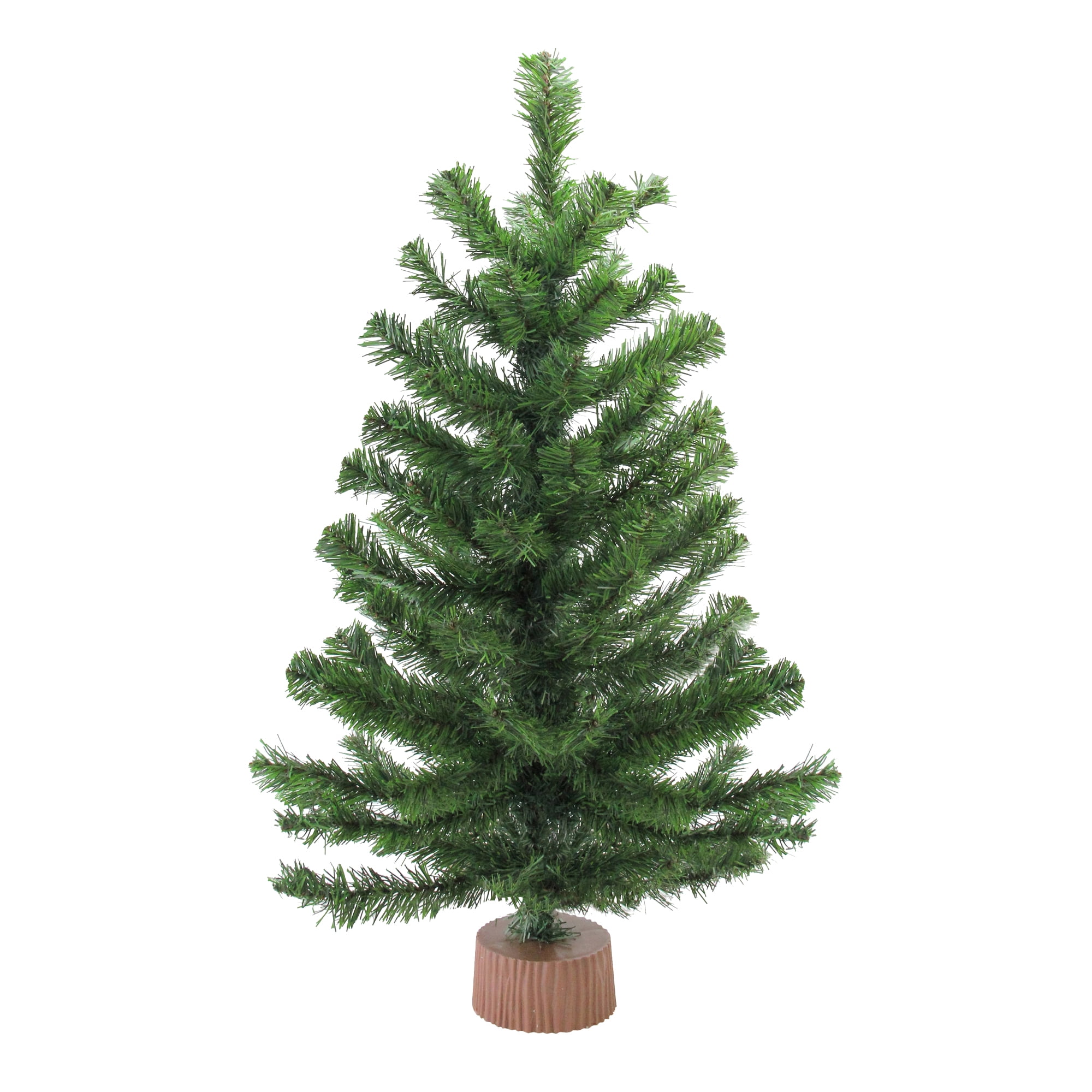 28" Green Balsam Pine Artificial Christmas Tree with Burlap Base