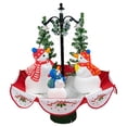 thumbnail image 1 of Northlight 2.5 FT Musical Lighted Snowing Snowman Family in Umbrella Base Christmas Decoration, 1 of 4