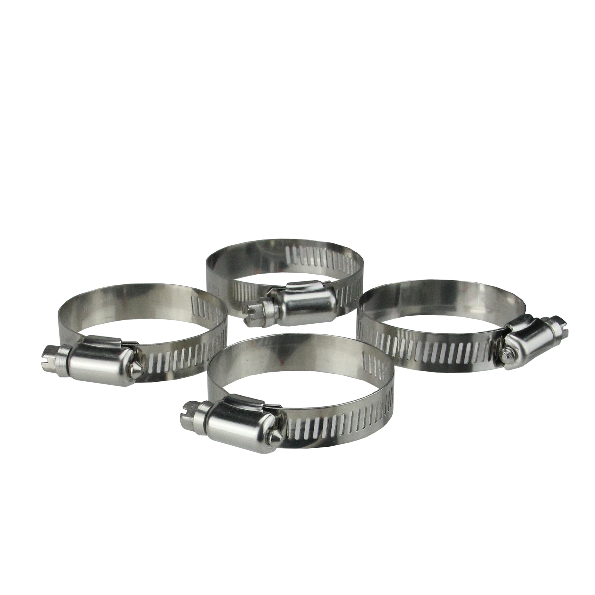Northlight 2.75" Stainless Steel Adjustable Swimming Pool Hose Clamps