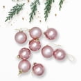thumbnail image 1 of Northlight 2-Finish Glass Ball Christmas Ornaments - 2.5" (60mm) - Pink - 9ct, 1 of 9