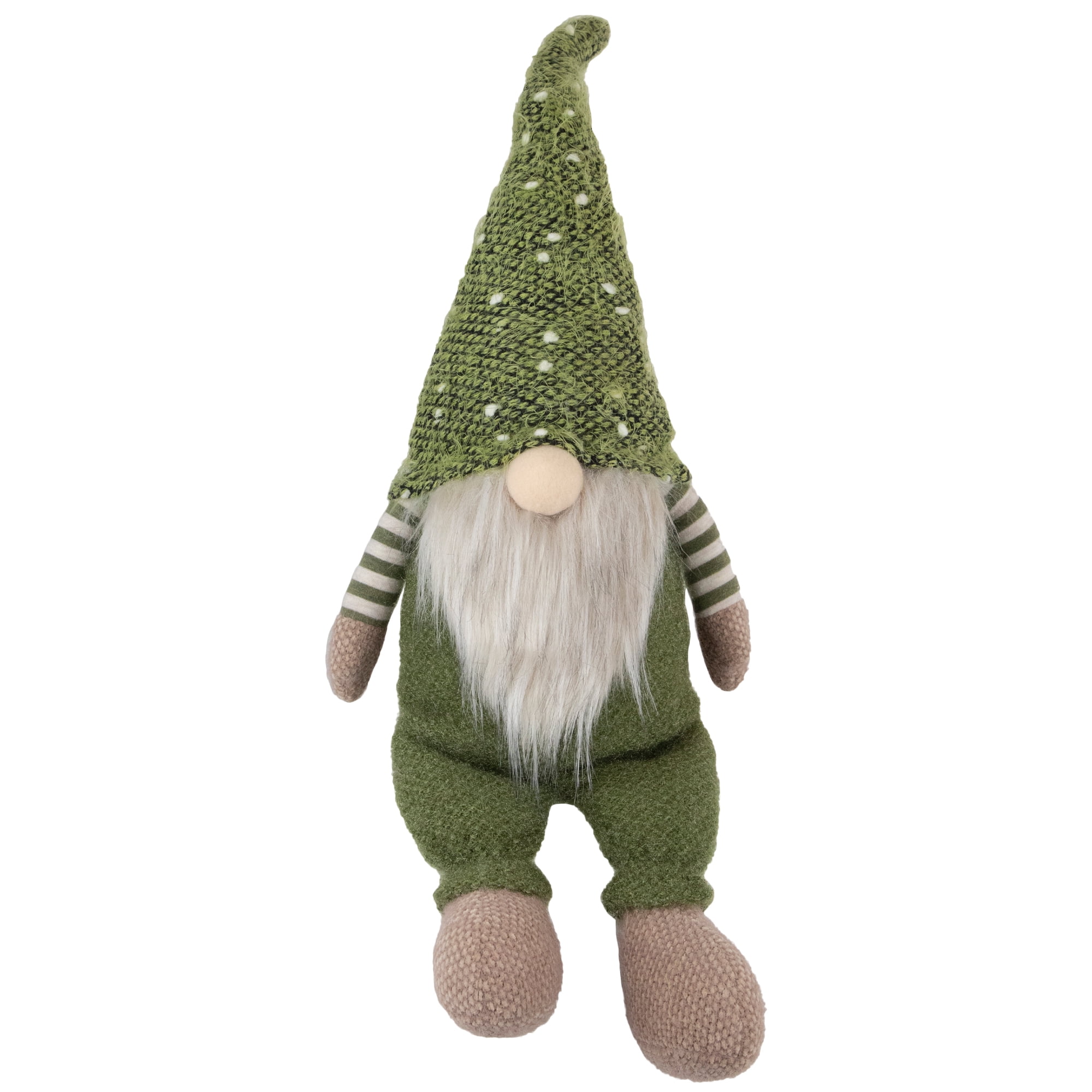 Northlight Sitting Christmas Gnome Decoration - 20.5" - Olive Green