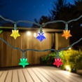 thumbnail image 1 of Northlight 20-Count Multi-Colored Star Shaped LED Christmas Light Set- 4.5ft, Green Wire, 1 of 6