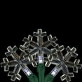 thumbnail image 1 of Northlight LED Snowflake Christmas String Lights - Pure White - 4.5' Green Wire - 20ct, 1 of 4
