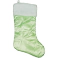 thumbnail image 1 of Northlight 20" Mint Green Iridescent Glittered Snowflake Christmas Stocking, 1 of 3