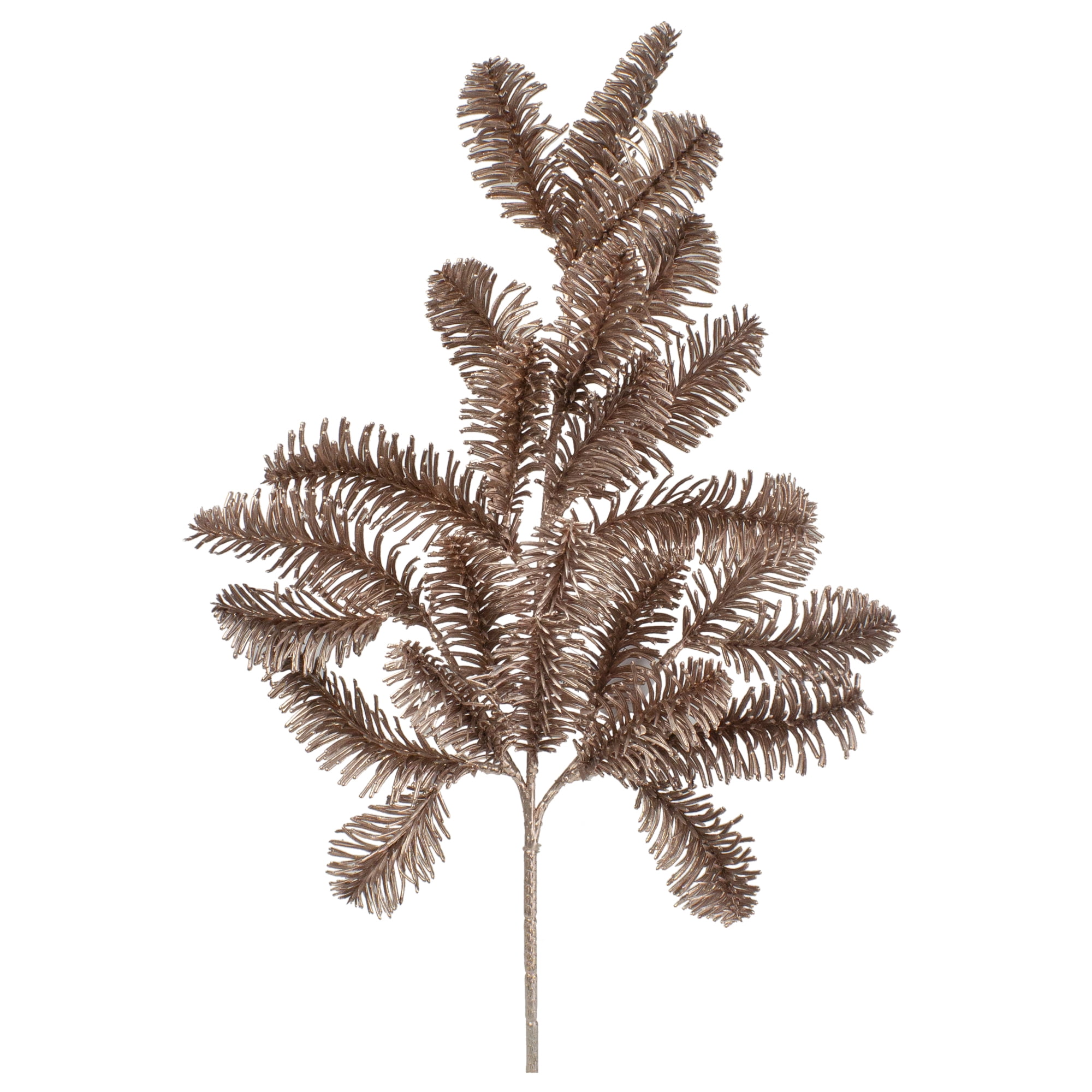 Northlight 20" Rose Gold Pine Branch Artificial Christmas Spray