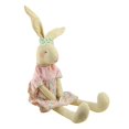 thumbnail image 1 of Northlight 20" Sitting Linen Floral Bunny Rabbit Easter Spring Figure - Pink/Tan, 1 of 3