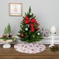 thumbnail image 1 of Northlight Glitter Snowflake Mini Burlap Christmas Tree Skirt - White - 20", 1 of 7