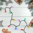 thumbnail image 1 of Northlight LED Faceted C6 Christmas Lights - Multi-color - 66' Green Wire - 200ct, 1 of 4