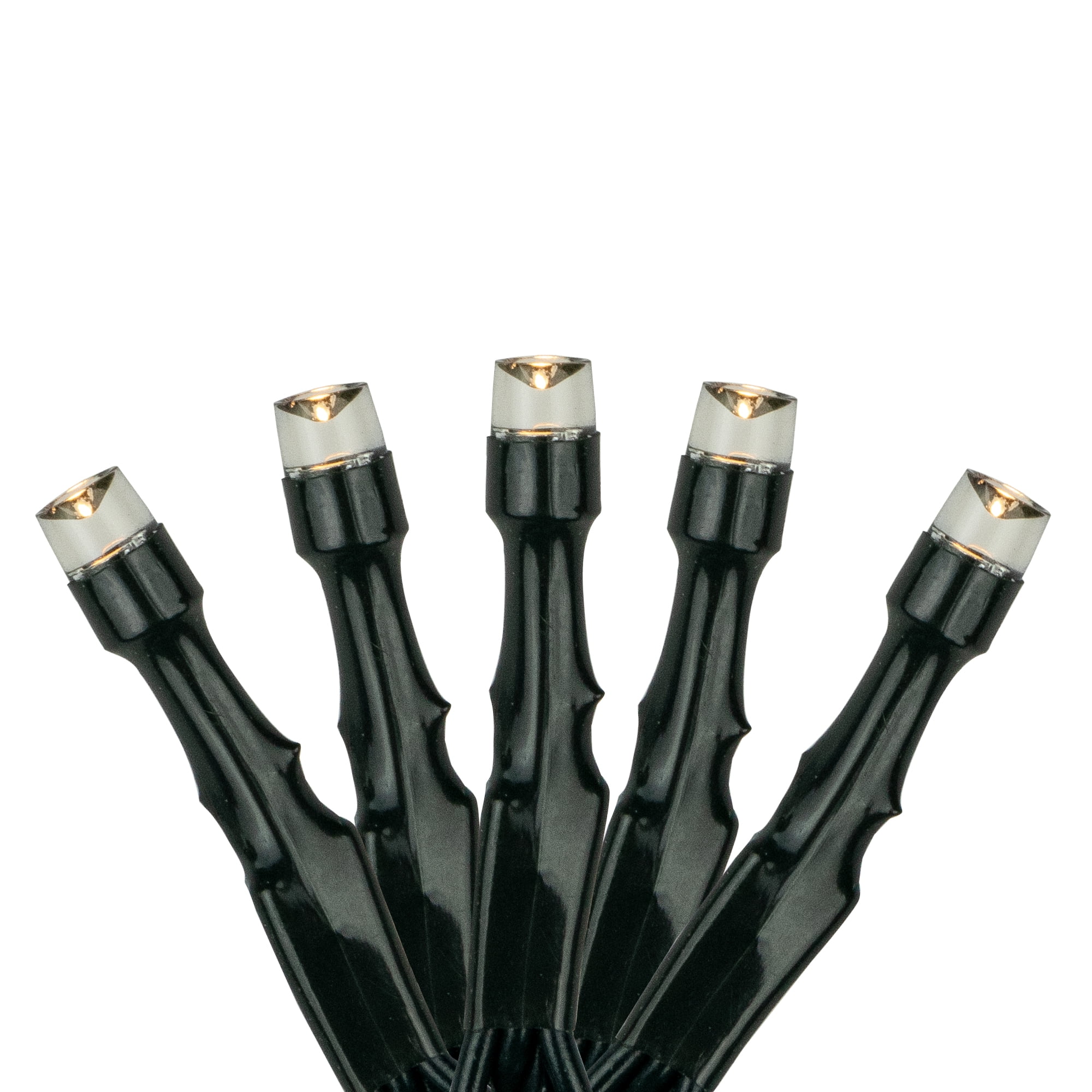 Northlight 200ct Warm White LED Solar Power Mini Christmas Light Set, Green Wire