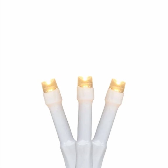 Northlight 20Ct B/O Warm White Led Wide Angle Patio String Lights - White Wire