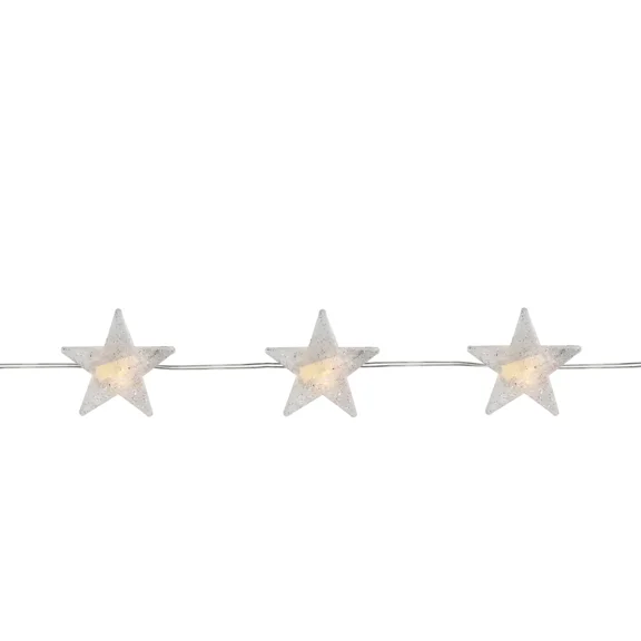 Northlight 20Ct Warm White Star Led Micro Patio String Lights, 6 Ft Copper Wire