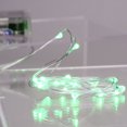 thumbnail image 1 of 20 Battery Operated Green LED Micro Rice Christmas Lights - 6.5 ft Silver Wire, 1 of 2