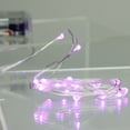 thumbnail image 1 of 20 Battery Operated Purple LED Micro Rice Christmas Lights - 6.5 ft Ultra Slim Silver Wire, 1 of 2