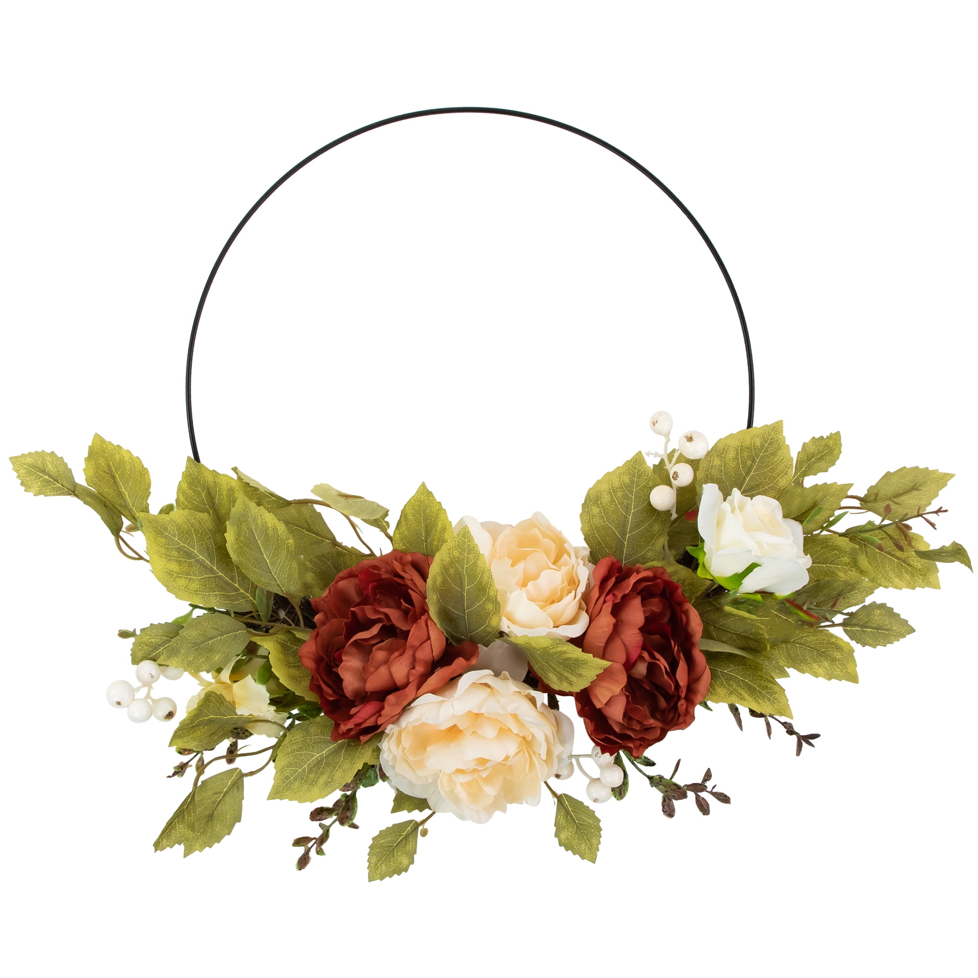 Autumn Harvest 22" Artificial Floral Fall Foliage Wreath