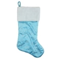 thumbnail image 1 of Northlight 21" Blue and White Glitter Snowflake Christmas Stocking, 1 of 4
