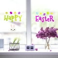 thumbnail image 1 of Northlight 21-Piece Pink and Green Happy Easter Spring Gel Window Clings, 1 of 5