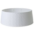 thumbnail image 1 of Northlight 21" White Rattan Pattern Medium Christmas Tree Collar, 1 of 4