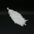 thumbnail image 1 of 21" White Regal Peacock Bird with Closed Tail Feathers Christmas Decoration, 1 of 2