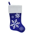 thumbnail image 1 of Northlight 22.25" Blue and White Velveteen Embroidered Christmas Stocking, 1 of 4