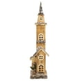thumbnail image 1 of Northlight 23.5" LED Lighted Natural Wood Church with Tower Christmas Decoration, 1 of 8