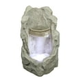 thumbnail image 1 of Northlight 24.5" Prelit LED Raised Stone Basin Outdoor Patio Garden Water Fountain - Gray, 1 of 3