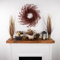 thumbnail image 1 of Northlight Pip Berry Clusters Artificial Fall Harvest Twig Wreath - 24", 1 of 6