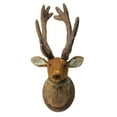 thumbnail image 1 of Northlight 24” Brown and Gold Reindeer Head Christmas Wall Hanging, 1 of 2